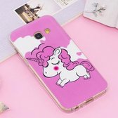 Voor Galaxy A5 (2017) Noctilucent IMD Horse Pattern Soft TPU Back Case Protector Cover