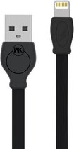 WK WDC-023i 2.4A 8-pins snellaaddatakabel, lengte: 3m (zwart)