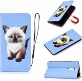 Voor Xiaomi Redmi K20 Pure Kleur Schilderen Horizontale Flip Leren Case met Kaartsleuven & Houder & Lanyard (Kat)