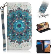 3D Schilderen Patroon Gekleurde Tekening Horizontale Flip Leren Case met Houder & Kaartsleuven & Portemonnee voor Huawei Honor 20 (Pauw Beer)