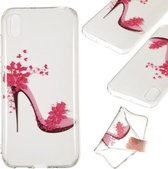 Coloured Drawing Transparant Clear TPU Case (schoenen met hoge hakken)