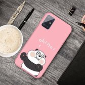 Voor Galaxy A51 Cartoon dier patroon schokbestendig TPU beschermhoes (roze panda)