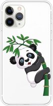 Voor iPhone 11 Pro Max Pattern TPU beschermhoes (Panda Climbing Bamboo)