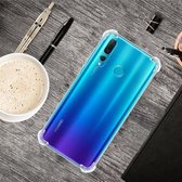 Voor Huawei Y9 Prime 2019 Four-Corner Anti-Drop ultradunne transparante TPU-telefoonhoes (transparant)