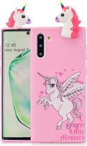 Voor Galaxy Note 10+ schokbestendige Cartoon TPU beschermhoes (eenhoorn)