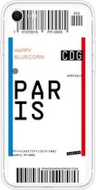 Voor iPhone SE (2020) / 8/7 Boarding Pass Series TPU telefoon beschermhoes (Parijs)