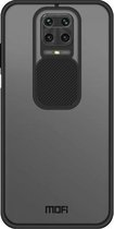Voor Geschikt voor Xiaomi Redmi Note 9S / Note9Pro MOFI Xing Dun-serie Doorschijnend Frosted PC + TPU Privacy Antireflectie Schokbestendig All-inclusive beschermhoes (zwart)