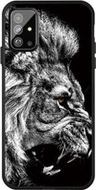 Voor Galaxy S20 Ultra Pattern Printing Embossment TPU Mobile Case (Lion)