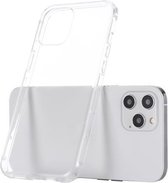 GEBEI Plating TPU schokbestendige beschermhoes voor iPhone 12/12 Pro (transparant)