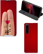 Stand Case Cadeau voor Vrouw Sony Xperia 1 III Smart Cover Liefde