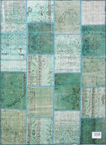 Vloerkleed Vintage 171x232 cm Handgeknoopt Patchwork Tapijt tapijten woonkamer