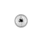 Mini Zilveren Munt met Grote Zirkonia van MY iMenso