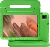 Hoesje Geschikt voor Samsung Galaxy Tab A7 Lite Hoesje Kinderhoes Shockproof Hoes Kids Case - Groen