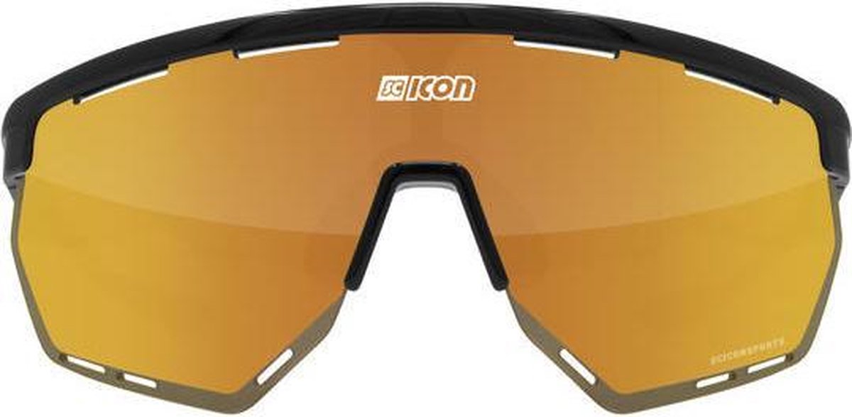 Scicon - Fietsbril - Aerowing - Zwart Gloss - Multimirror Lens Brons