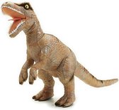 Lelly Knuffeldino Velociraptor Junior 48 X 29 Cm Pluche Bruin