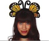 Fiestas Guirca Tiara Vlinder Dames Geel/zwart One-size