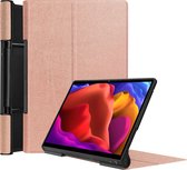 Lenovo Yoga Tab 13 (2021) Hoes - Tri-Fold Book Case - Rose-Goud
