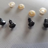OOGJES zwart 6mm