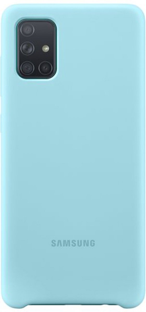Samsung Silicone Hoesje - Samsung A71 - Blauw