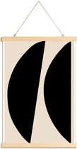 JUNIQE - Posterhanger Crescents -40x60 /Grijs & Ivoor