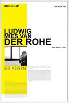 JUNIQE - Poster met kunststof lijst Mies Van Der Rohe -13x18 /Geel &