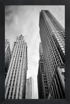 JUNIQE - Poster met houten lijst Barclay Street -13x18 /Grijs & Wit
