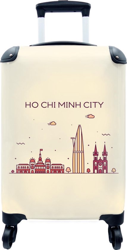Koffer - Vietnam - Skyline - Ho Chi Minh - Past binnen 55x40x20 cm en  55x35x25 cm -... | bol.