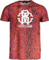 Roberto Cavalli T-shirt Rood L Heren