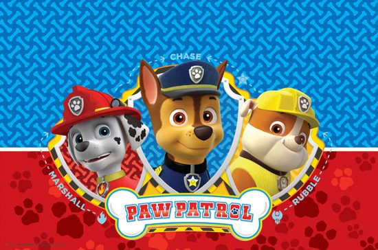 Paw Patrol tafelkleed 120 x 180 cm - Kinderfeestjes - Plastic tafelkleden