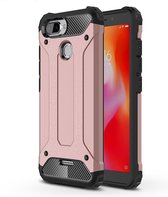 Xiaomi Redmi 6 Hoesje - Mobigear - Outdoor Serie - Hard Kunststof Backcover - Roségoud - Hoesje Geschikt Voor Xiaomi Redmi 6