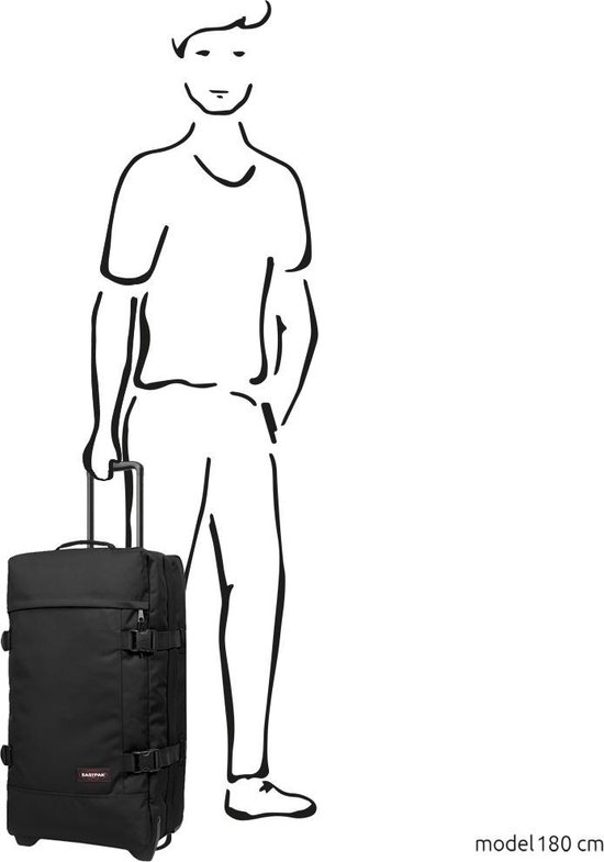Eastpak TRANVERZ M Reiskoffer (67 x 35.5 x 30 cm) - Black