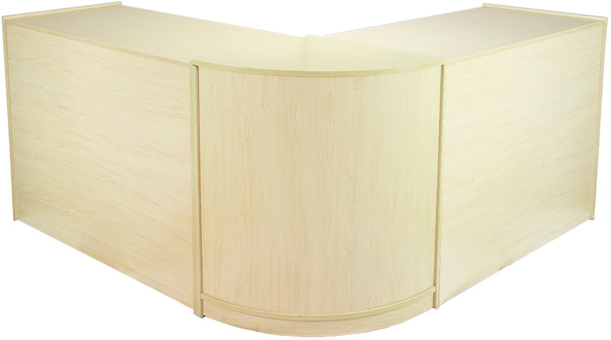 Zodiac toonbank set - esdoorn - 120x60x90 cm - l-vormoptie