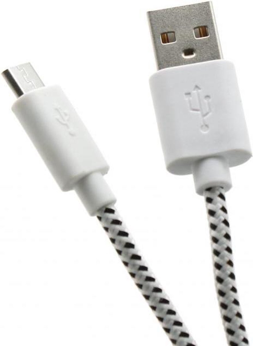 SBOX USB-1031W USB-kabel 1 m USB 2.0 USB A Micro-USB A Wit