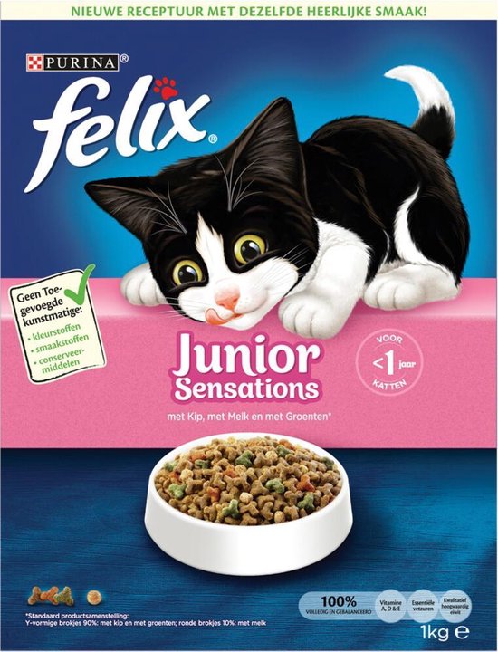 4. Felix Junior Sensations Kattenvoer Kip,
