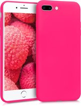 kwmobile telefoonhoesje voor Apple iPhone 7 Plus / iPhone 8 Plus - Hoesje voor smartphone - Back cover in neon roze