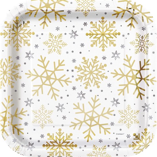 haza-original-feestborden-holiday-snowflakes-23-cm-8-stuks-wit-bol
