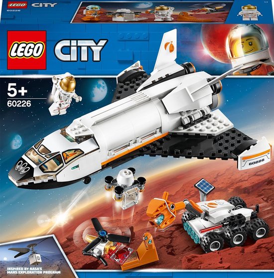 eer Hij Zinloos LEGO City Ruimtevaart Mars Onderzoeksshuttle - 60226 | bol.com