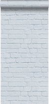 ESTAhome behang bakstenen lichtblauw - 138536 - 53 cm x 10,05 m