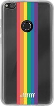 6F hoesje - geschikt voor Huawei P8 Lite (2017) -  Transparant TPU Case - #LGBT - Vertical #ffffff