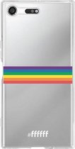 Sony Xperia XZ Premium Hoesje Transparant TPU Case - #LGBT - Horizontal #ffffff