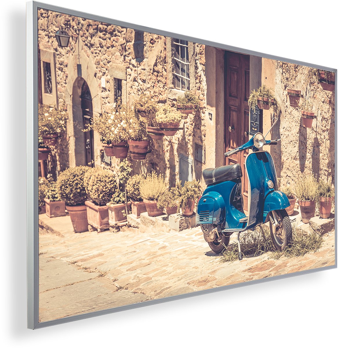 Infrarood Verwarmingspaneel 450W met fotomotief en Smart Thermostaat (5 jaar Garantie) - Vespa Blue 161