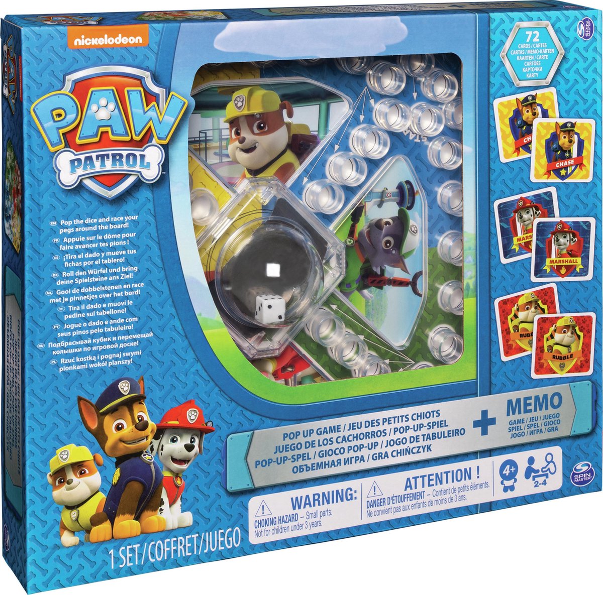 PAW Patrol Jeu de devinettes Hedbanz Junior Pat' Patrouille pour