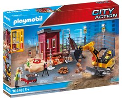 foto van PLAYMOBIL City Action Mini graafmachine met bouwonderdeel - 70443