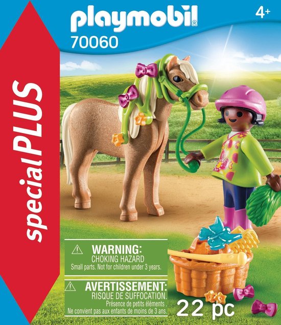 PLAYMOBIL Special Plus Meisje met pony - 70060 - PLAYMOBIL