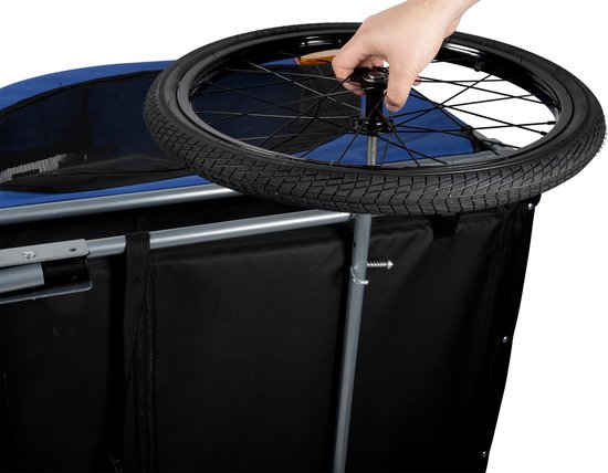 Bicycle Gear Hondenfietskar – Blauw – 40kg – Met Regenhoes & Reflectoren