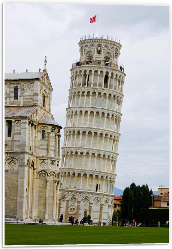 Forex - Toren van Pisa - 40x60cm Foto op Forex