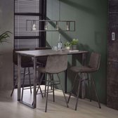 YELS Concrete Bartafel 120 cm Grijs MDF