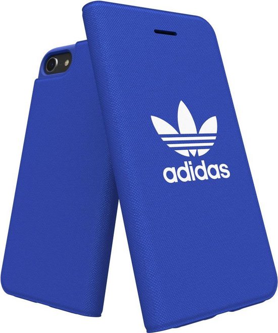 adidas bookcase walletcase hoesje iPhone 6 6s 7 8 SE 2020 SE 2022 - Blauw |  bol.com
