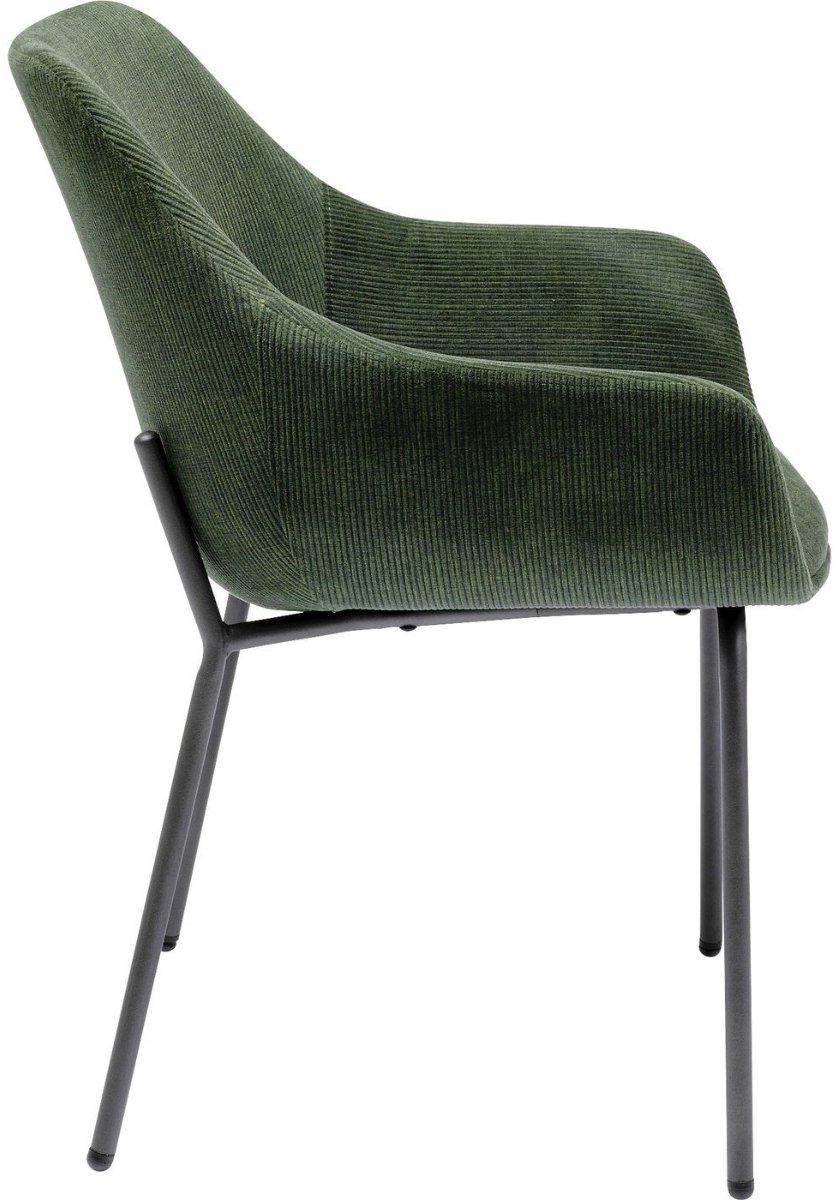 Kare Eetkamerstoel Avignon Green Armleuning