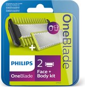 Philips OneBlade QP620/50 - Vervangmesjes voor gezicht en lichaam